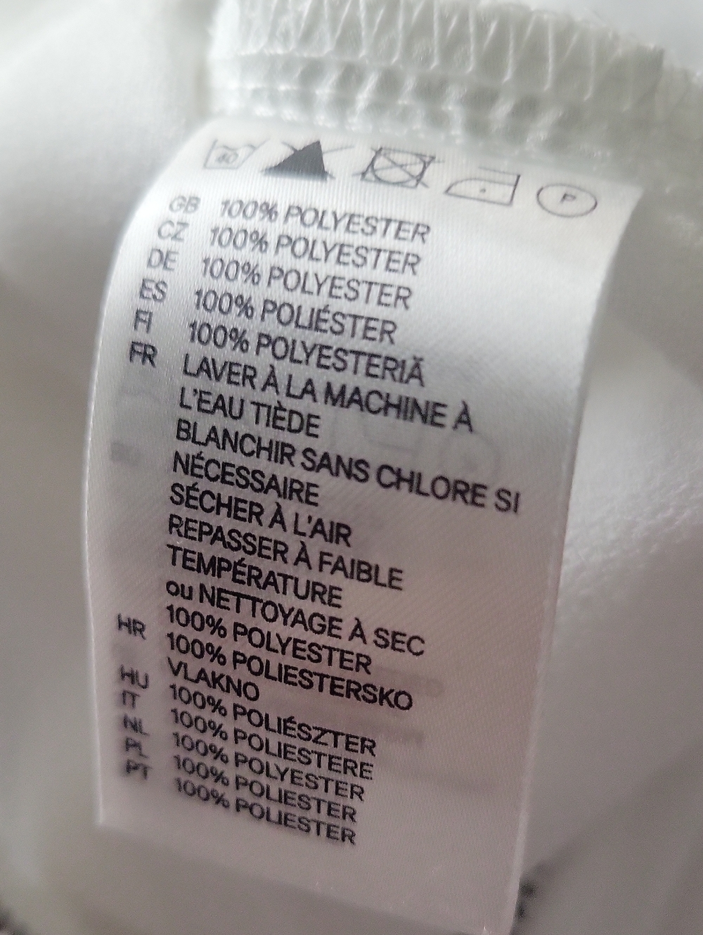 H&M White High Neck Modest Workwear Quiet Luxury Peplum Blouse Top Minimalist S - Picture 8 of 9